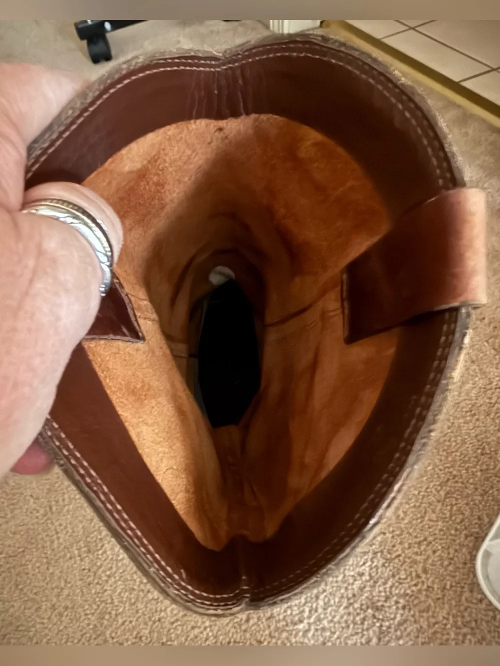MIA Brown Leather Western Cowboy Boots - Picture 5 of 8